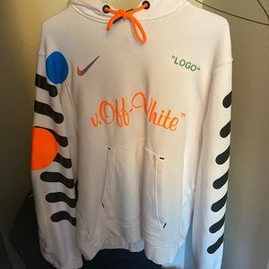 Off-White X Nike Mercurial Hoodie White